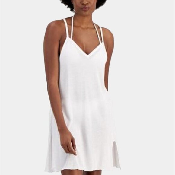 Miken Other - Miken Juniors Knot-Hem Cover-up Swim Dress White XS Summer Beach Vacation NWT